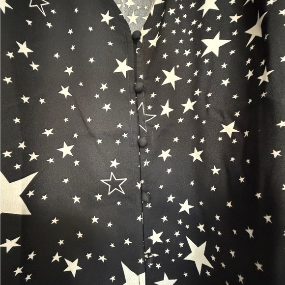 Black Star Print Blouse - Picture 8 of 8